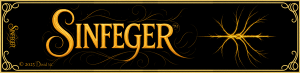 FRONTAL SINFEGER NEGRO MP Marcapáginas Sinfeger colores