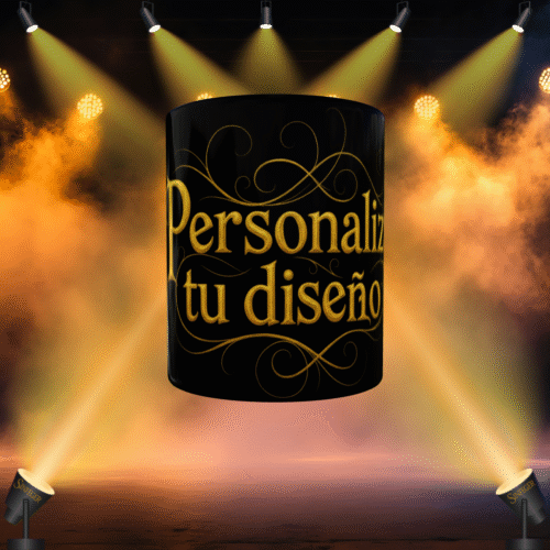 PERSONALIZA TU TAZA NEGRA CENTRO Taza Personalizada con elementos Sinfeger SR