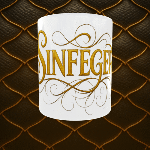Taza blanca Sinfeger