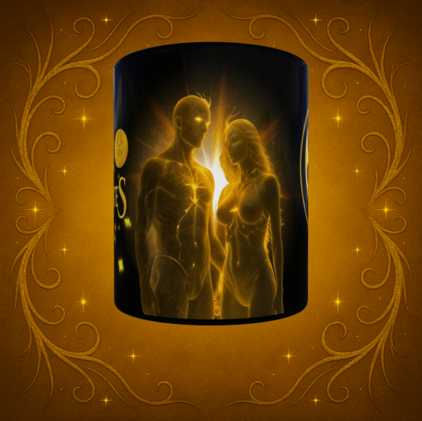 TAZA NEGRA RAZA SINFEGER RESONANTES CENTRO Taza negra - Sinfeger Resonantes "Colección Razas"