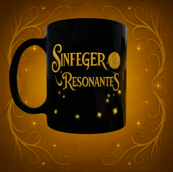 TAZA NEGRA RAZA SINFEGER RESONANTES IZQUIERDA Taza negra - Sinfeger Resonantes "Colección Razas"