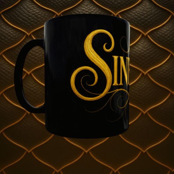 TAZA NEGRA SINFEGER IZQUIERDA Taza negra Sinfeger