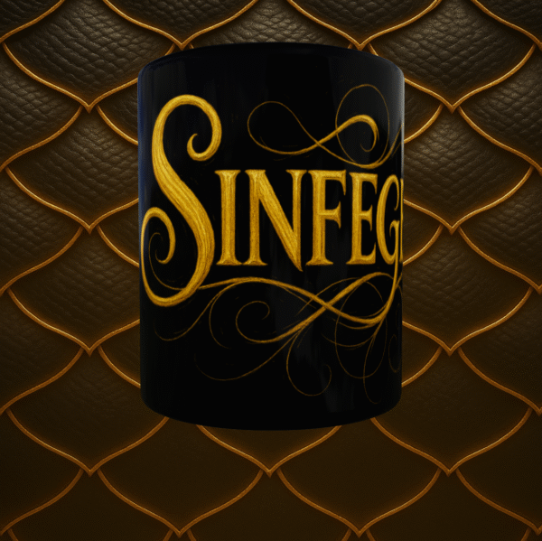 TAZA NEGRA SINFEGER PORTADA Taza negra Sinfeger