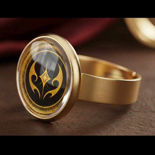 gemini-2.5-flash-image_Necesito_que_engarces_la_insignia_en_el_anillo_necesito_que_le_pongas_un_cristal-0 Anillo Sinfeger Resonante "Colección Razas"