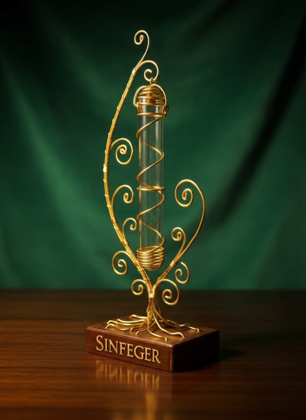 imagen vortice dorado 1 Porta incienso Vórtice Dorado Almasir "Artesanal"